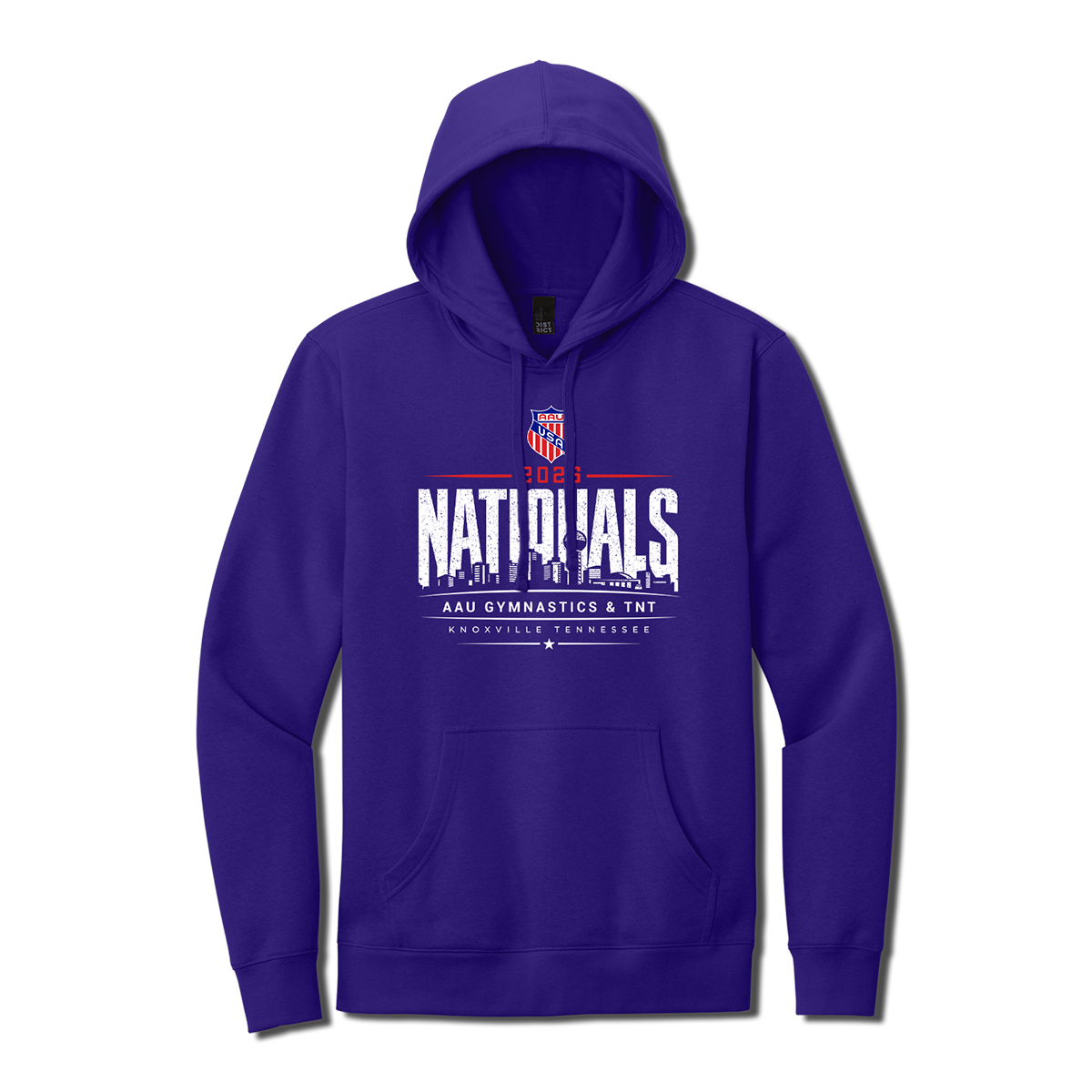 2026 AAU Gymnastics & TNT Nationals Skyline Hoodie (Electric Purple)