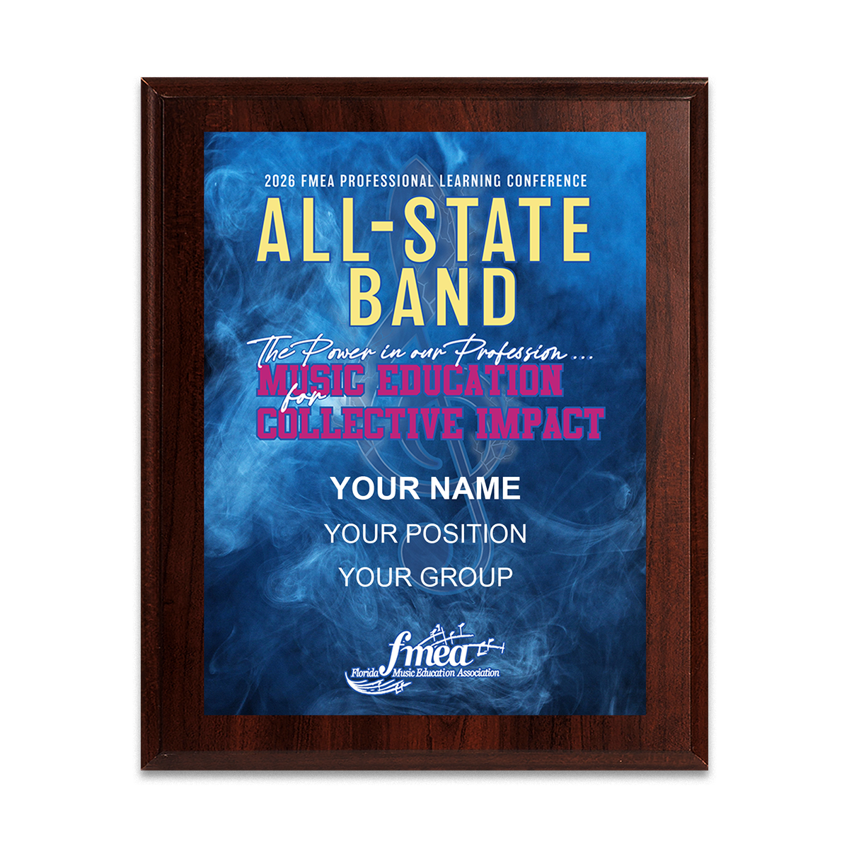 2025-2026 FMEA All-State 8x10 Plaque