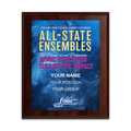 2025-2026 FMEA All-State 8x10 Plaque