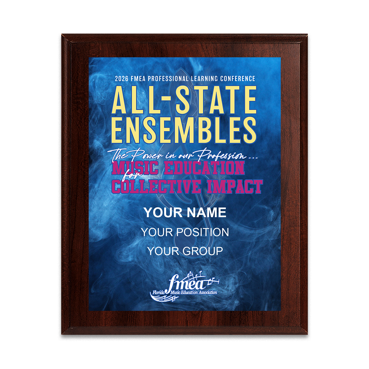 2025-2026 FMEA All-State 8x10 Plaque