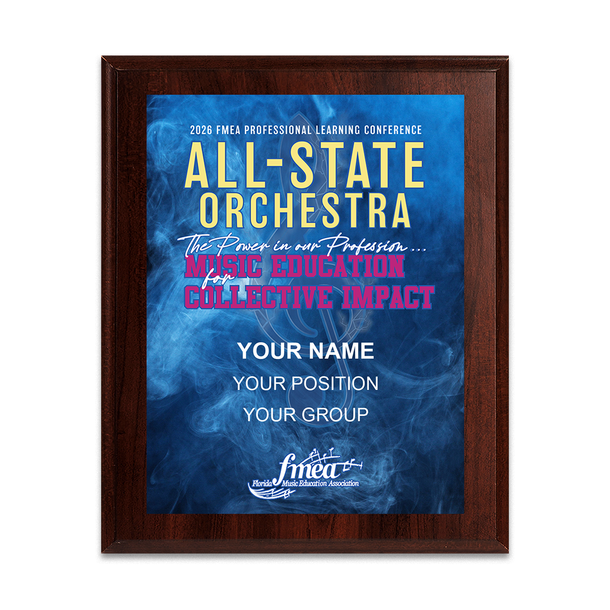 2025-2026 FMEA All-State 8x10 Plaque