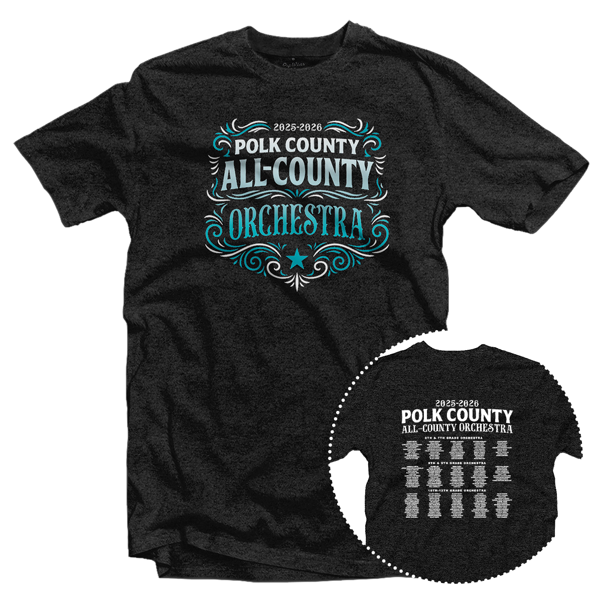 2025-2026 Polk County All-County Orchestra T-Shirt