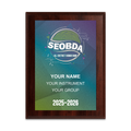 2025-2026 SEOBDA All-District Honor Band 6x8 Plaque