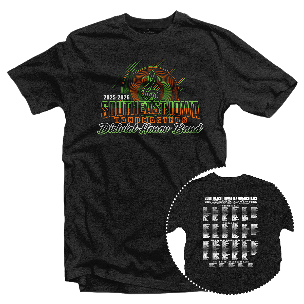 2025-2026 Iowa Bandmasters Association District Honor Band T-Shirt