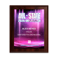 2026 TMEA All-State Orchestra 8x10 Plaque