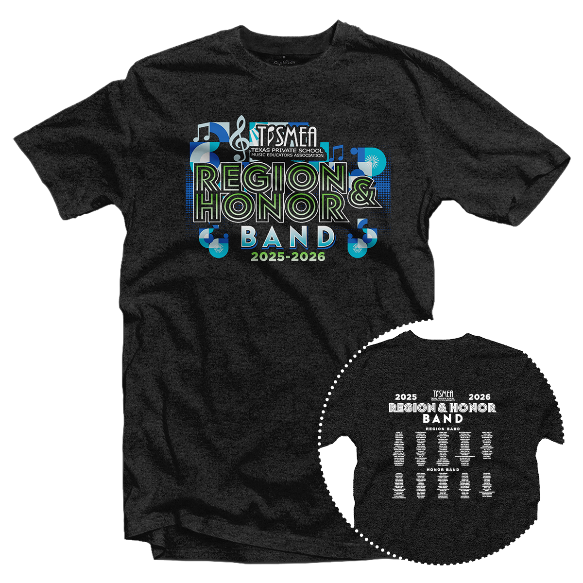 2025-2026 TPSMEA South MS/HS Honor Band T-Shirt
