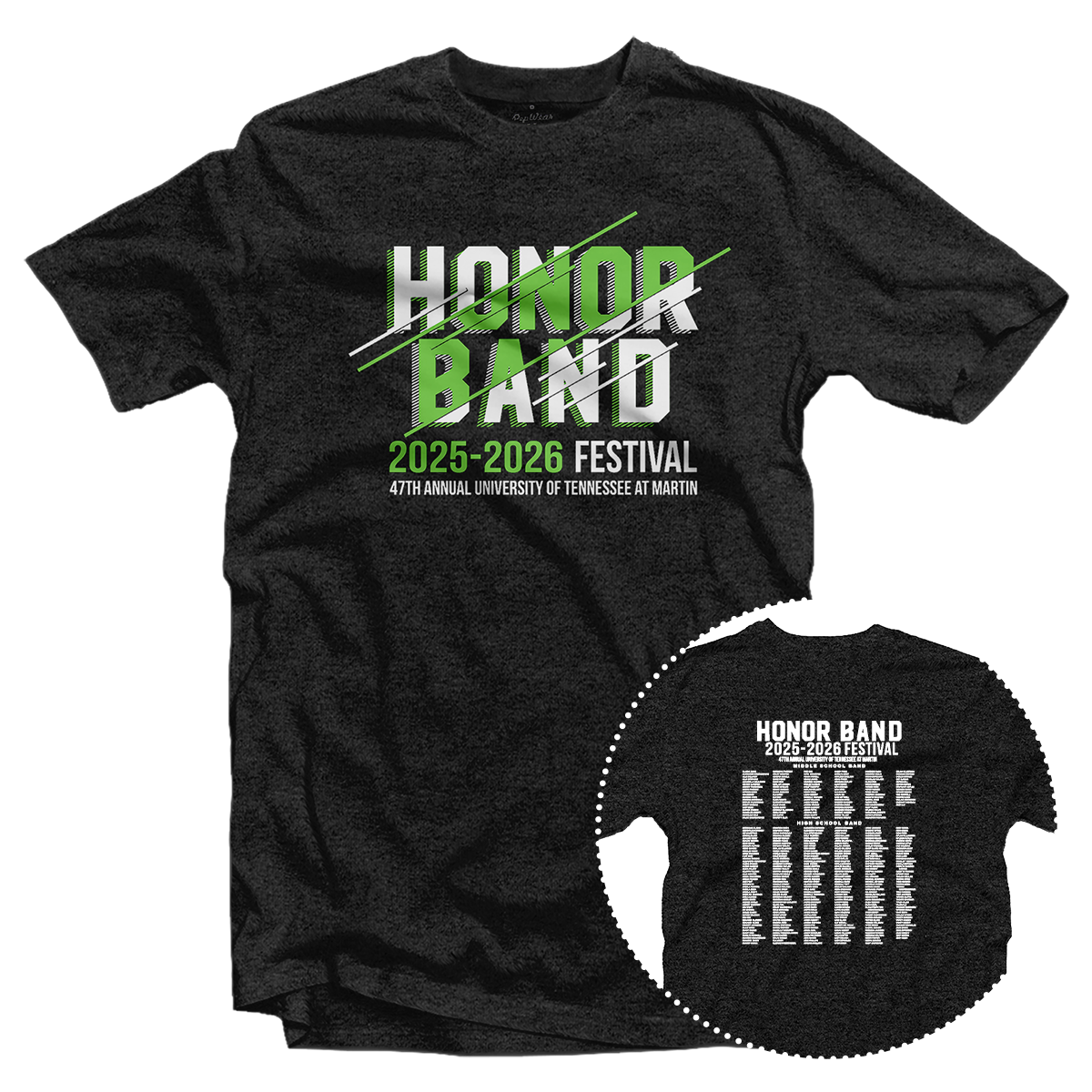 2025-2026 University of Tennessee at Martin Honor Band Festival T-Shirt