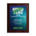 2025-2026 University of Tennessee at Martin Honor Band Festival 6x8 Plaque