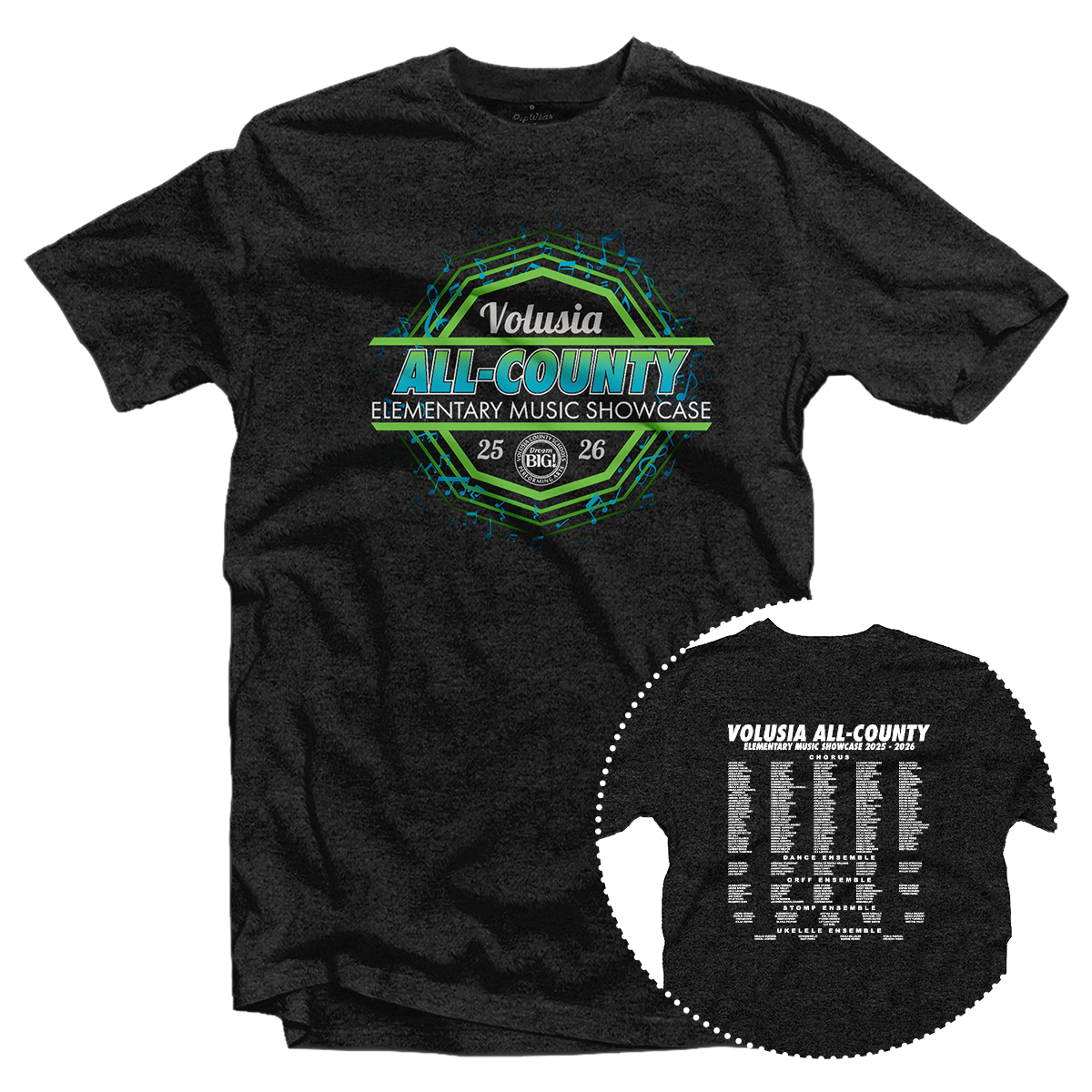 2025-2026 Volusia All-County Elementary Showcase T-Shirt