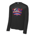 2026 AAU Boys Basketball World Championships Long Sleeve Performance T-Shirt (Black)