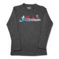 2026 AAU Track & Field Club Championships and Primary Nationals Long Sleeve T-Shirt (Charcoal)