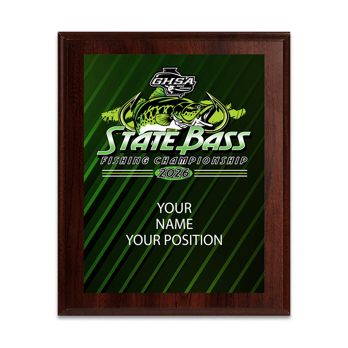 2026 GHSA Bass Fishing State Championship 8x10 Plaque