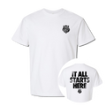 AAU It All Starts Here T-Shirt (White)
