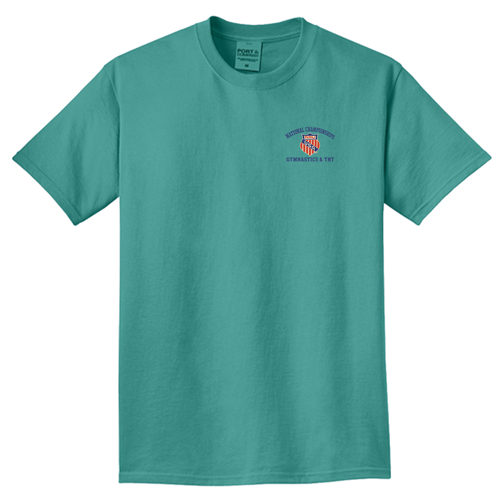 2026 AAU Gymnastics & TNT Nationals Postcard T-Shirt (Jade)