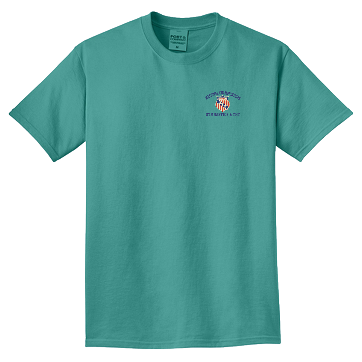 2026 AAU Gymnastics & TNT Nationals Postcard T-Shirt (Jade)
