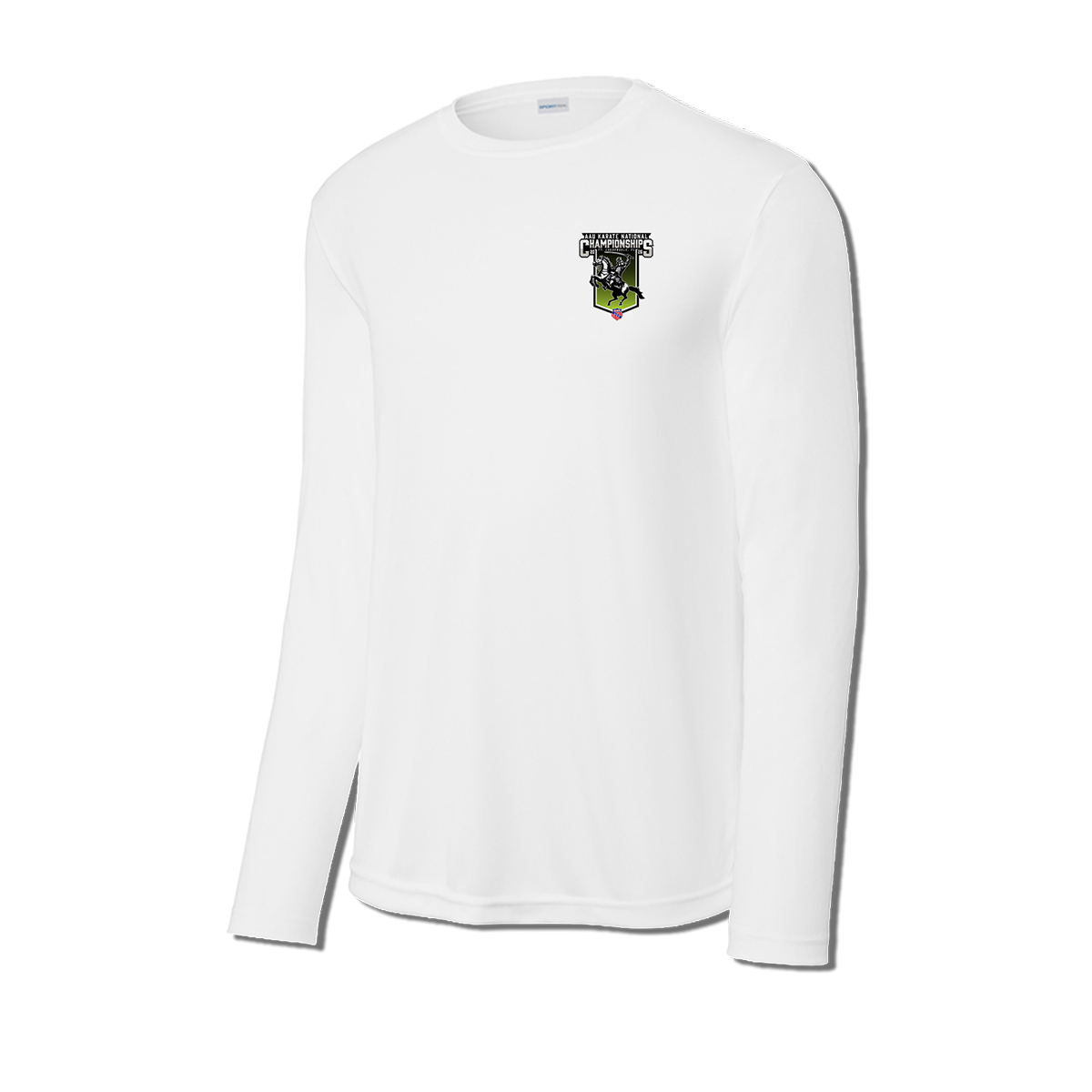 2026 AAU Karate National Championships Long Sleeve Performance T-Shirt (White)