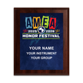 2025-2026 AMEA Honor Festival 6x8 Plaque