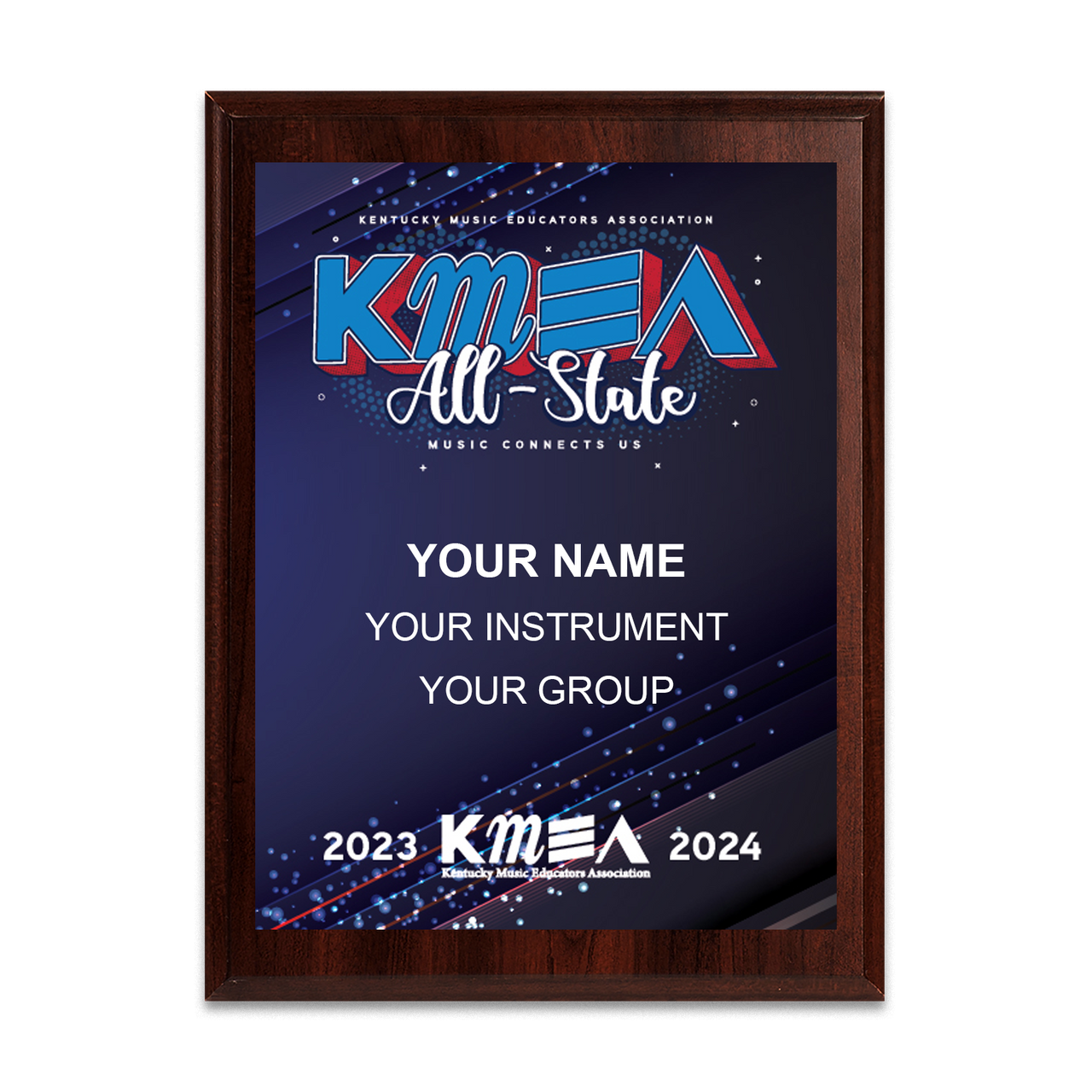 2024 KMEA (Kentucky) All-State 8x10 Plaque