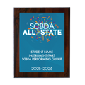 2026 SCBDA All-State 8x10 Plaque