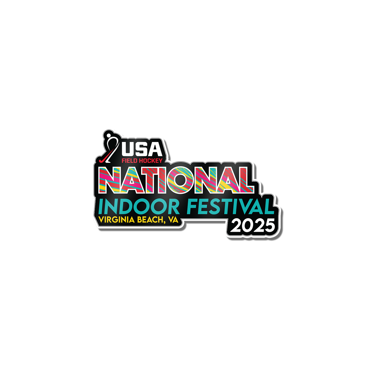 2025 USAFH National Indoor Festival Sticker