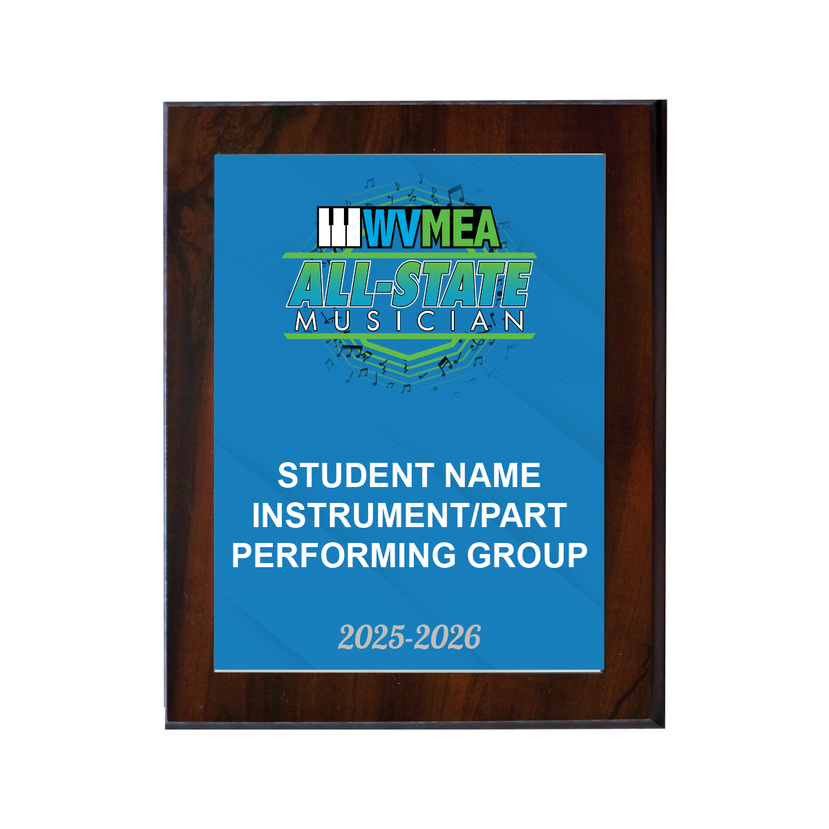 2026 WVMEA State Conference 8x10 Plaque